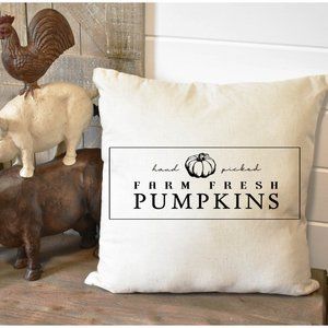 Fall Pillow Cover, Farm Fresh, Indoor/Outdoor